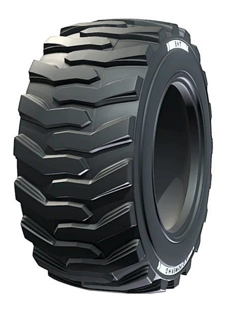 Industrial tire with wide tread pattern